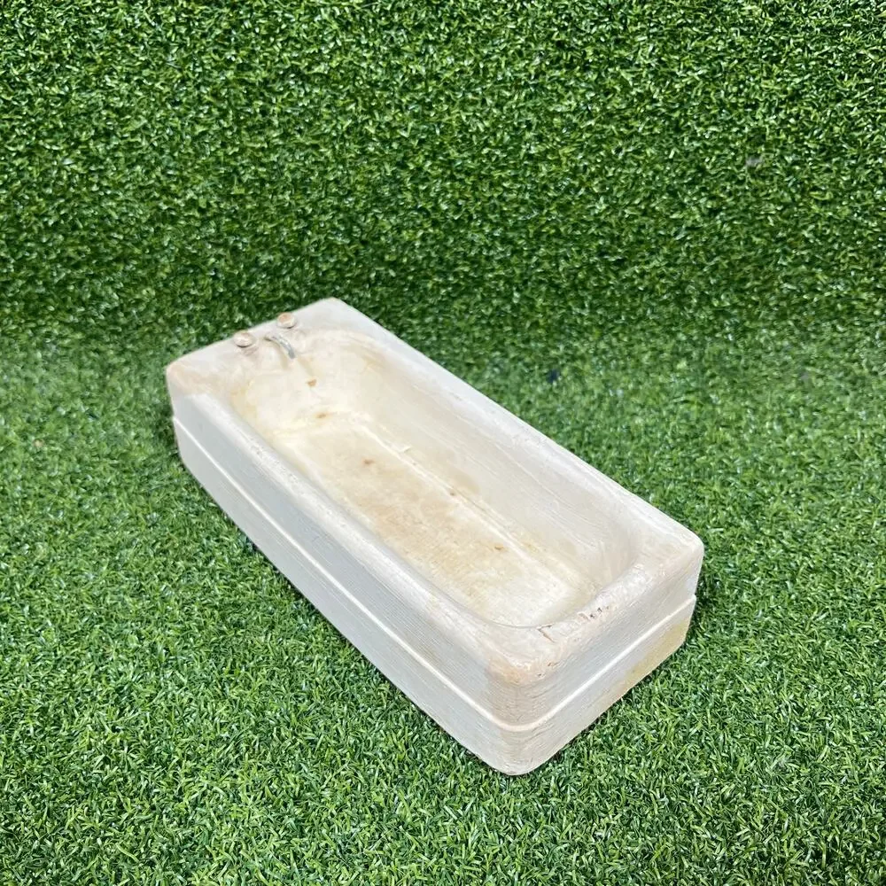 Vintage White Miniature Bathtub Dollhouse Furniture